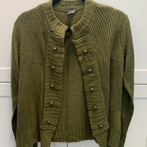 Military style sweater